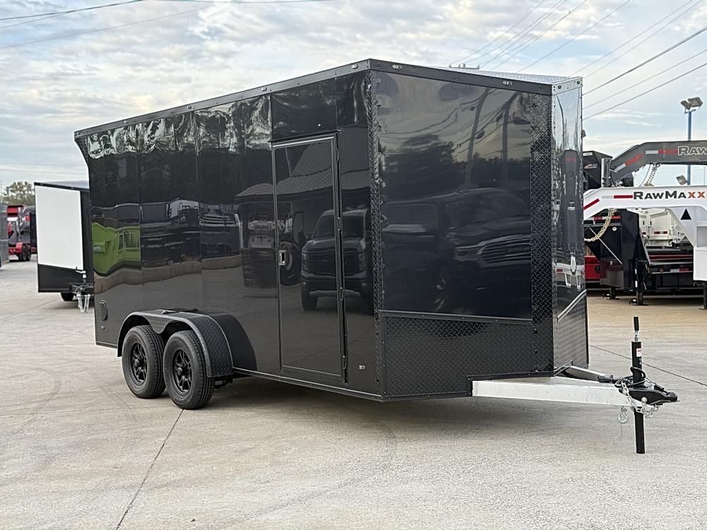 Introducing the 2025 Steel Pines Cargo Black Label Aluminum 7×16′ Enclosed Trailer