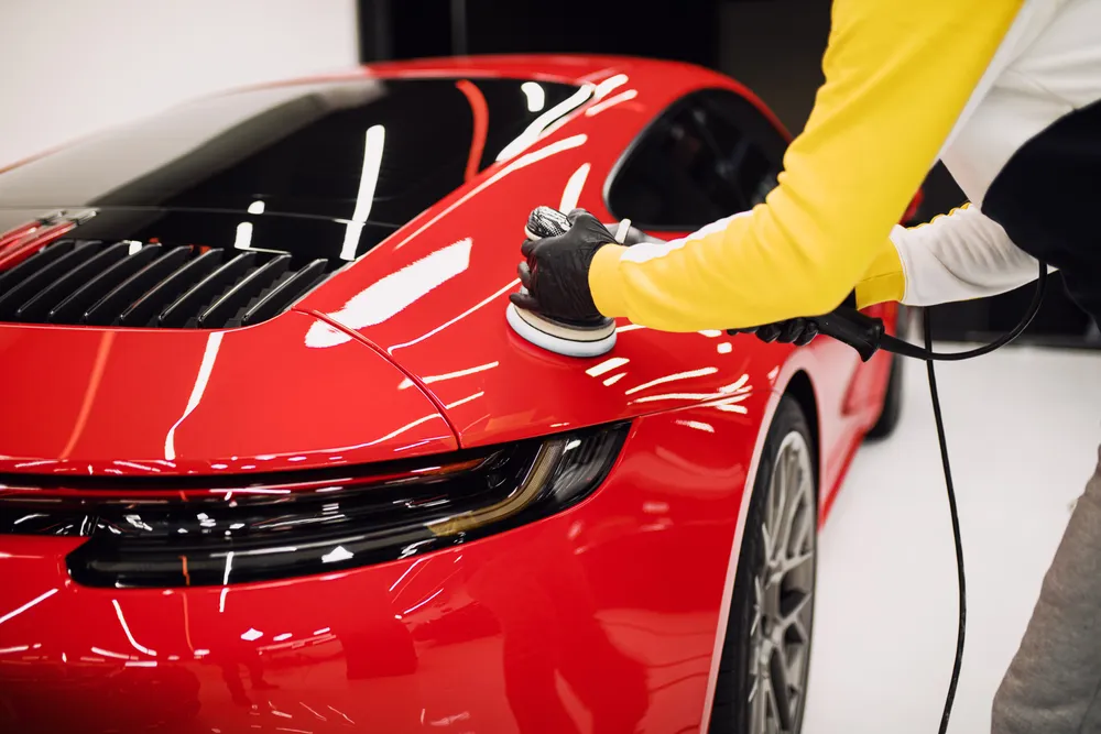 Applying Cilajet paint protection to vehicle