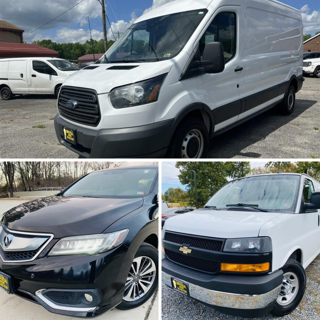 Comparing Versatility: 2016 Ford Transit, 2016 Acura RDX, and 2018 Chevrolet Express