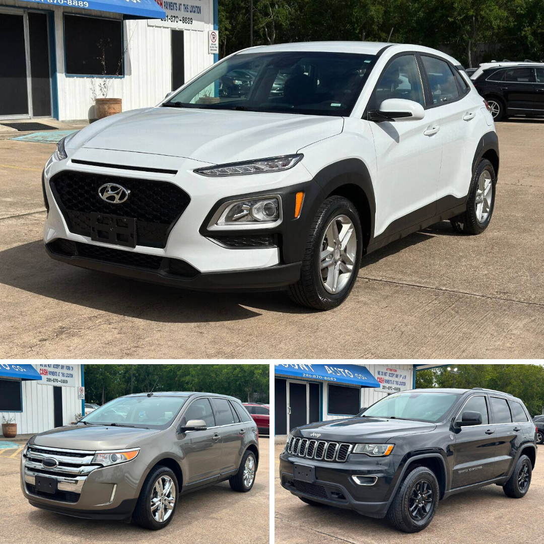 Versatile Crossovers Compared: Hyundai Kona, Ford Edge, and Jeep Grand Cherokee