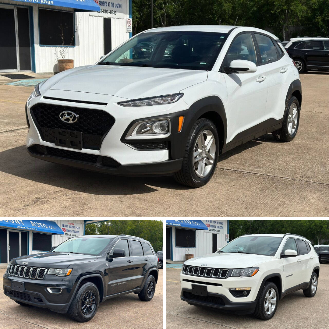 SUV Matchup: Hyundai Kona, Jeep Grand Cherokee, and Jeep Compass