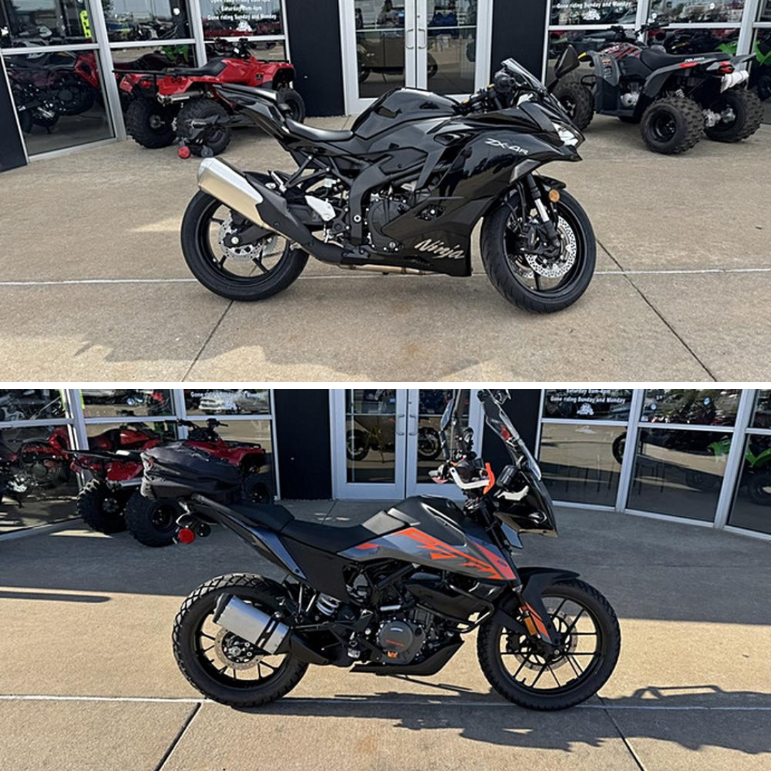 When Speed Meets Grit: ZX-4R ABS vs. Adventure 390 at Shawnee Motorsports