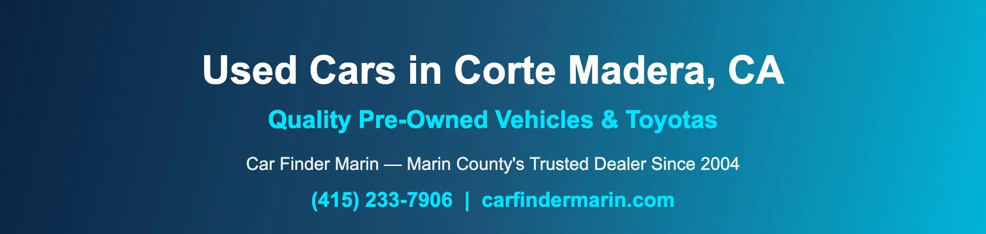 Used Cars for Sale Near Corte Madera, CA | Toyota Dealer | Car Finder Marin