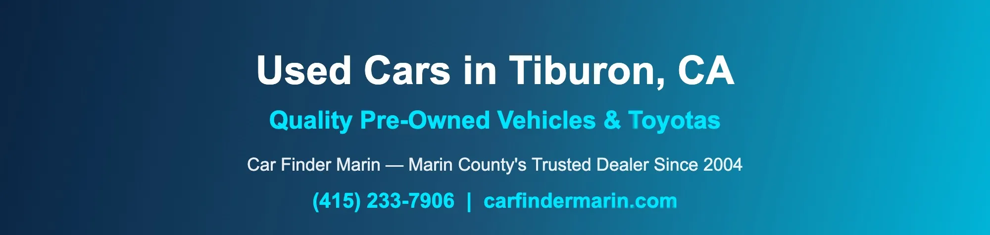 Used Cars for Sale Near Tiburon, CA | Toyota Dealer Marin | Car Finder Marin