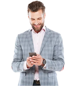 Person with smartphone