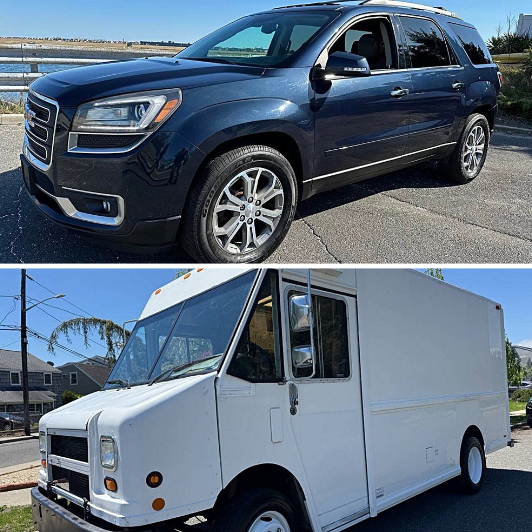 Box or Buckets? Comparing the 2000 Freightliner MT45 with the 2015 GMC Acadia SLT-1