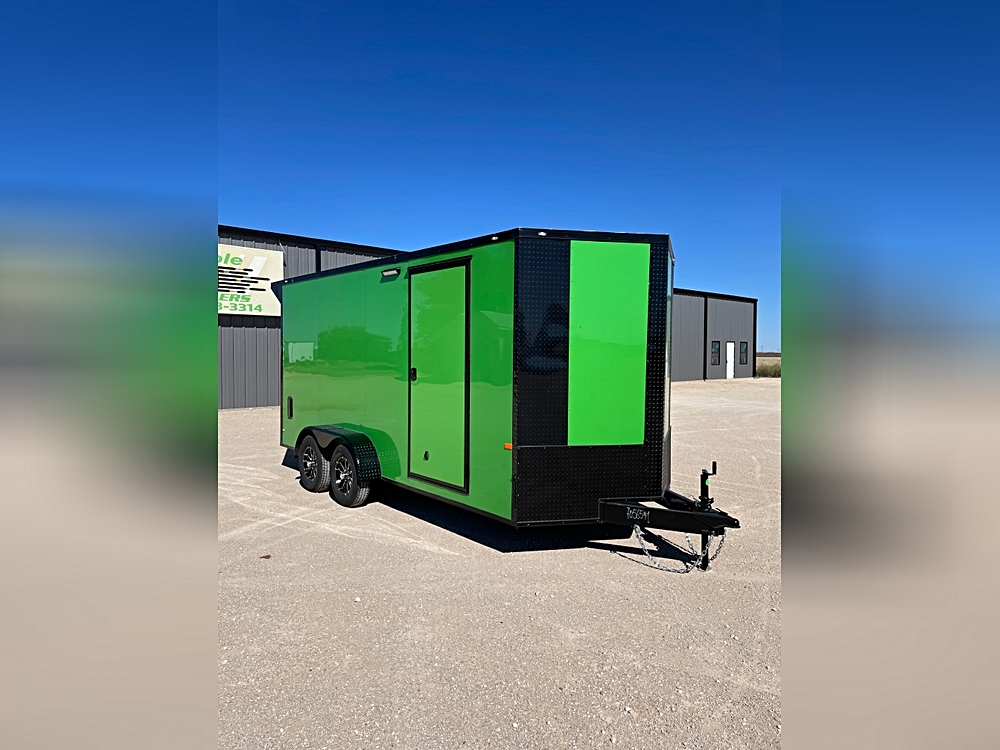 🚛 Featured Trailer: The 2026 TJCW 7 x 16 x 7 Blackout Special W/ 12 VOLT LIGHT PACKAGE 🌟